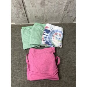 Hanes Originals Girls Panties & Cami XL 16 Underwear Green Pink Tie Dye Pk of 4